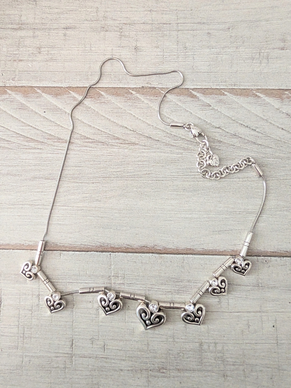 Brighton Alcazar Hearts Slider Necklace